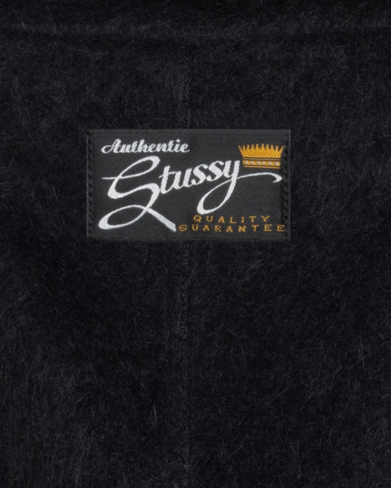 Stüssy Mohair Trench Coat Long Sleeve Outerwear Unisex Zwart | KZ09-V0-MT