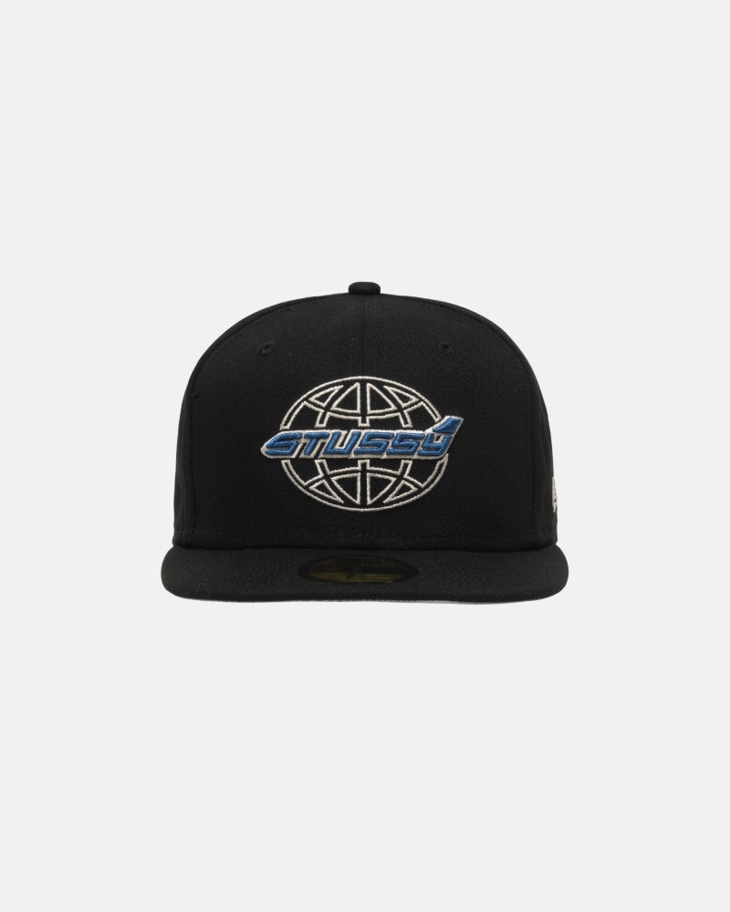 Stüssy New Era 59Fifty Airplane Ball Cap Unisex Zwart | RE06-N1-BH