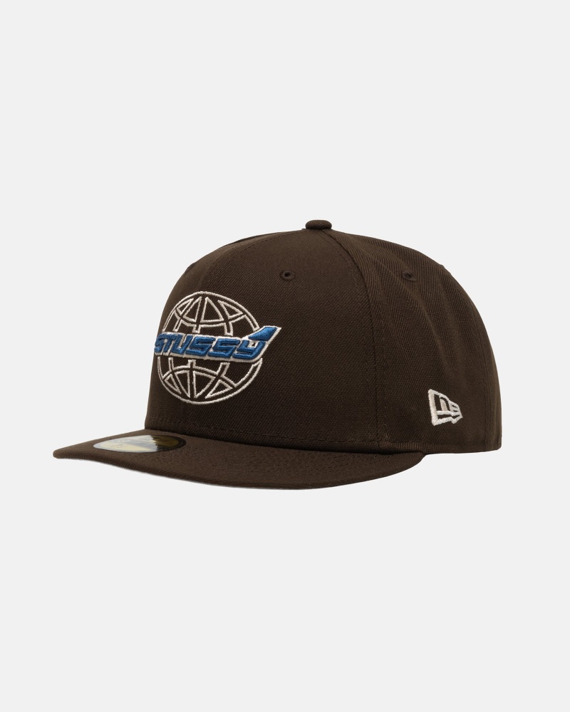 Stüssy New Era 59Fifty Airplane Ball Cap Unisex Bruin | XA77-K1-BE