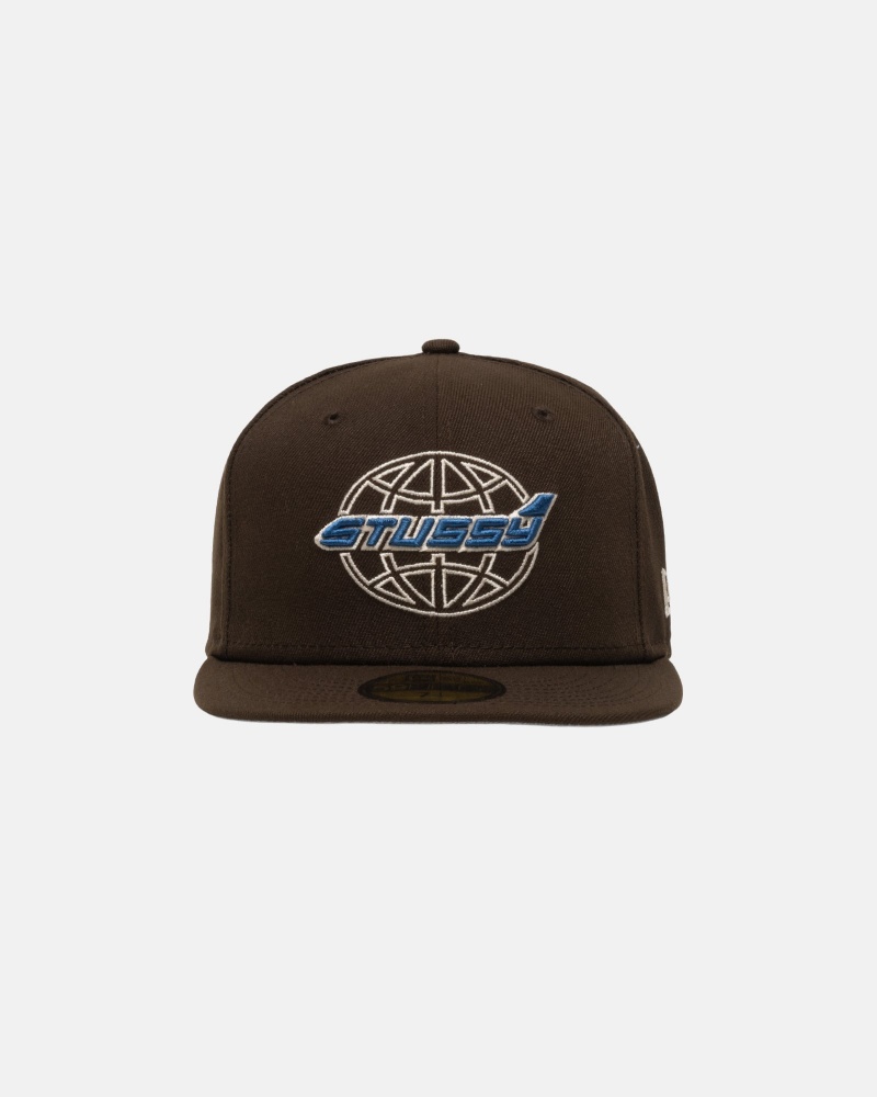 Stüssy New Era 59Fifty Airplane Ball Cap Unisex Bruin | XA77-K1-BE