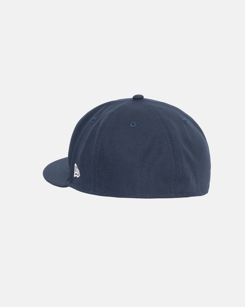 Stüssy New Era 59Fifty Authentic Ball Cap Unisex Donkerblauw | KS50-L5-JE