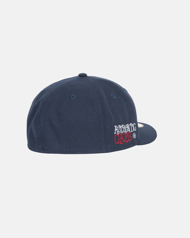 Stüssy New Era 59Fifty Authentic Ball Cap Unisex Donkerblauw | KS50-L5-JE