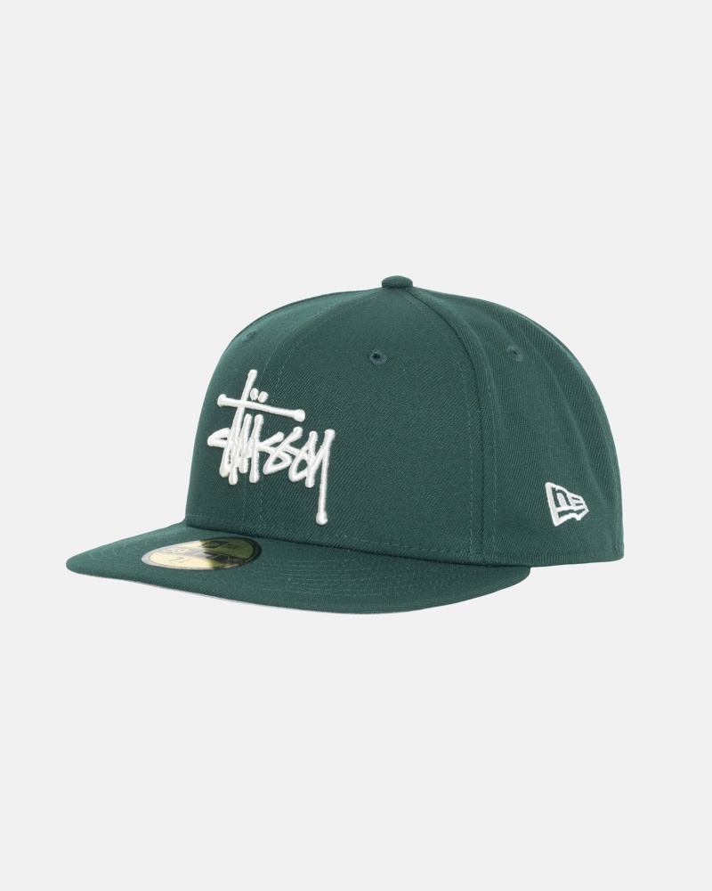 Stüssy New Era 59Fifty Authentic Ball Cap Unisex Groen | HR06-R8-LI