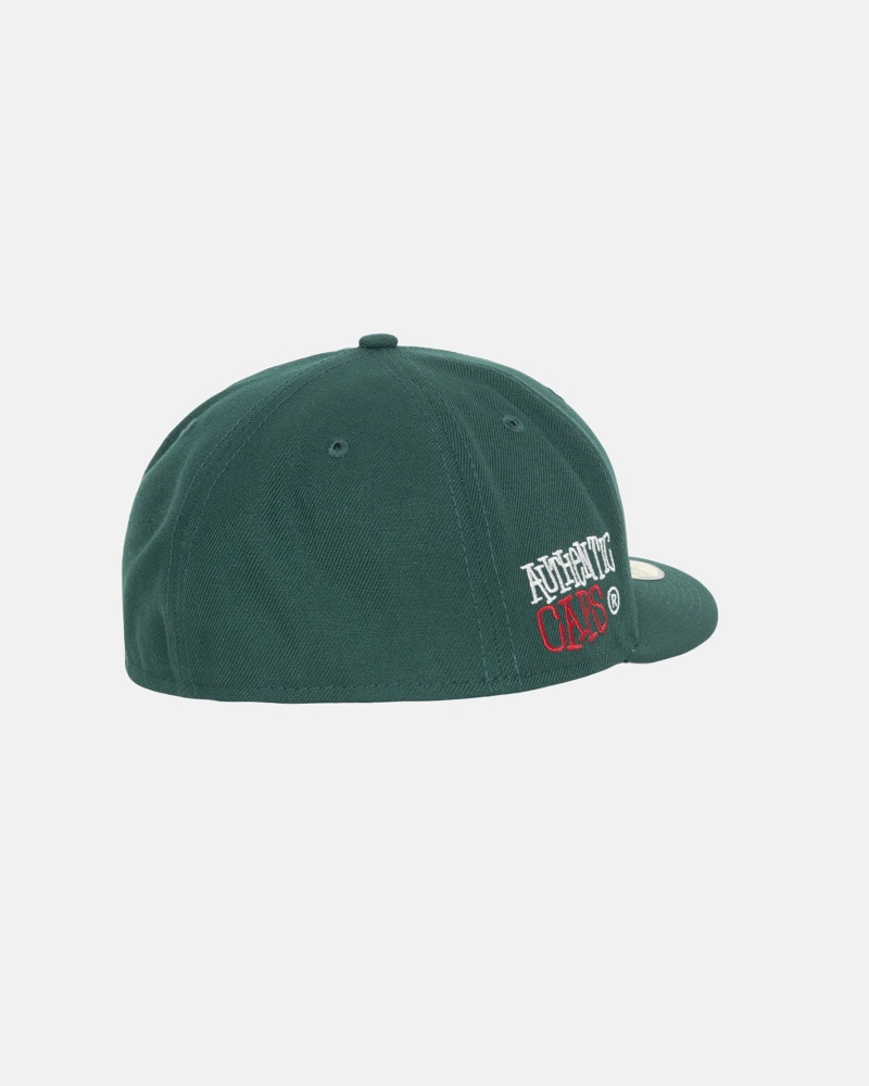 Stüssy New Era 59Fifty Authentic Ball Cap Unisex Groen | HR06-R8-LI