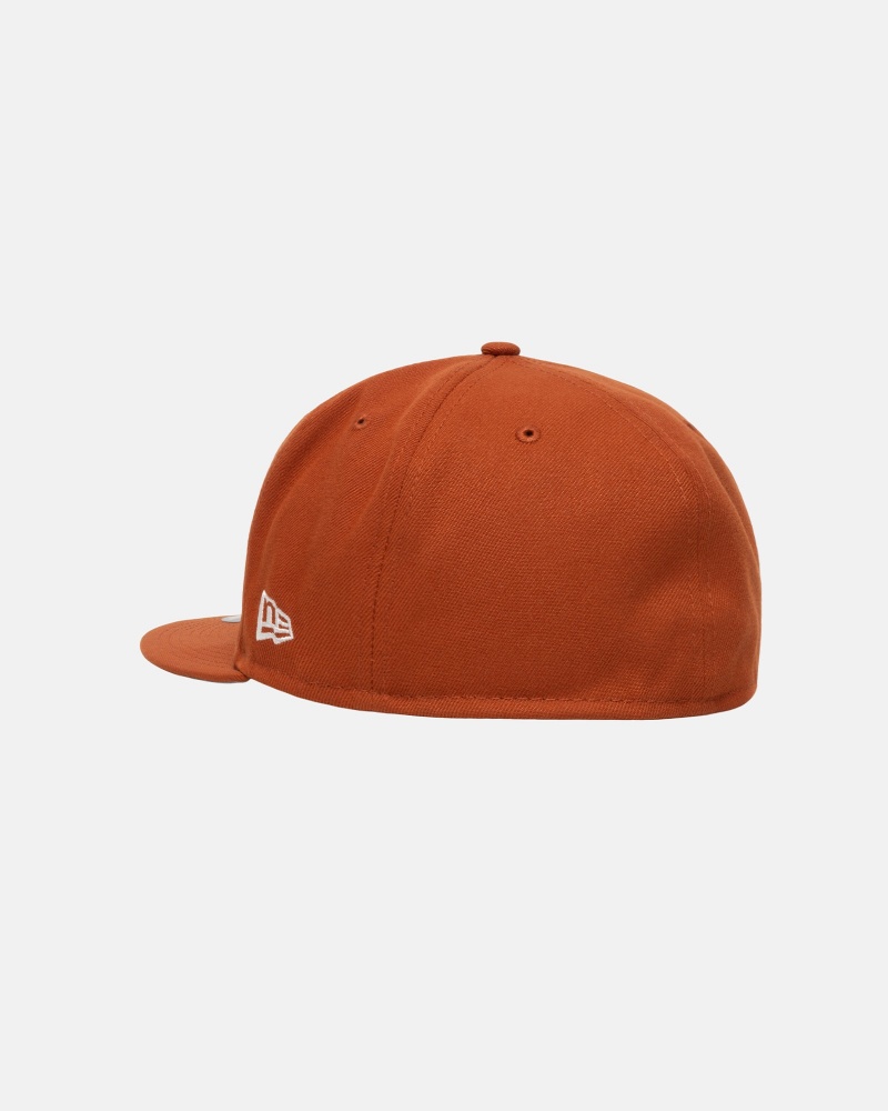 Stüssy New Era 59Fifty Authentic Ball Cap Unisex Rust | RE71-T7-NU