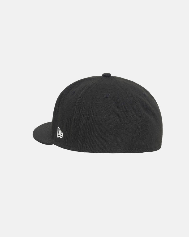 Stüssy New Era 59Fifty Authentic Ball Cap Unisex Zwart | NG02-D0-KU