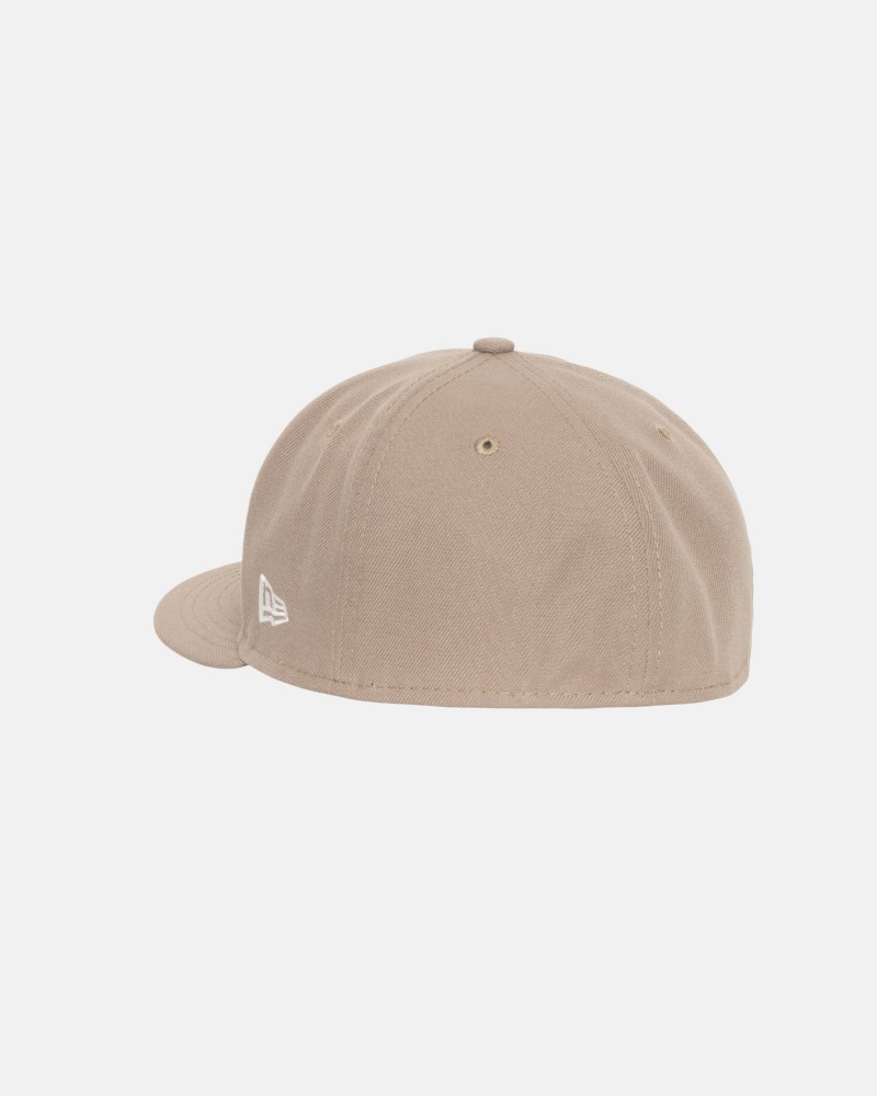 Stüssy New Era 59Fifty Authentic Ball Cap Unisex Khaki | ET20-D8-GA