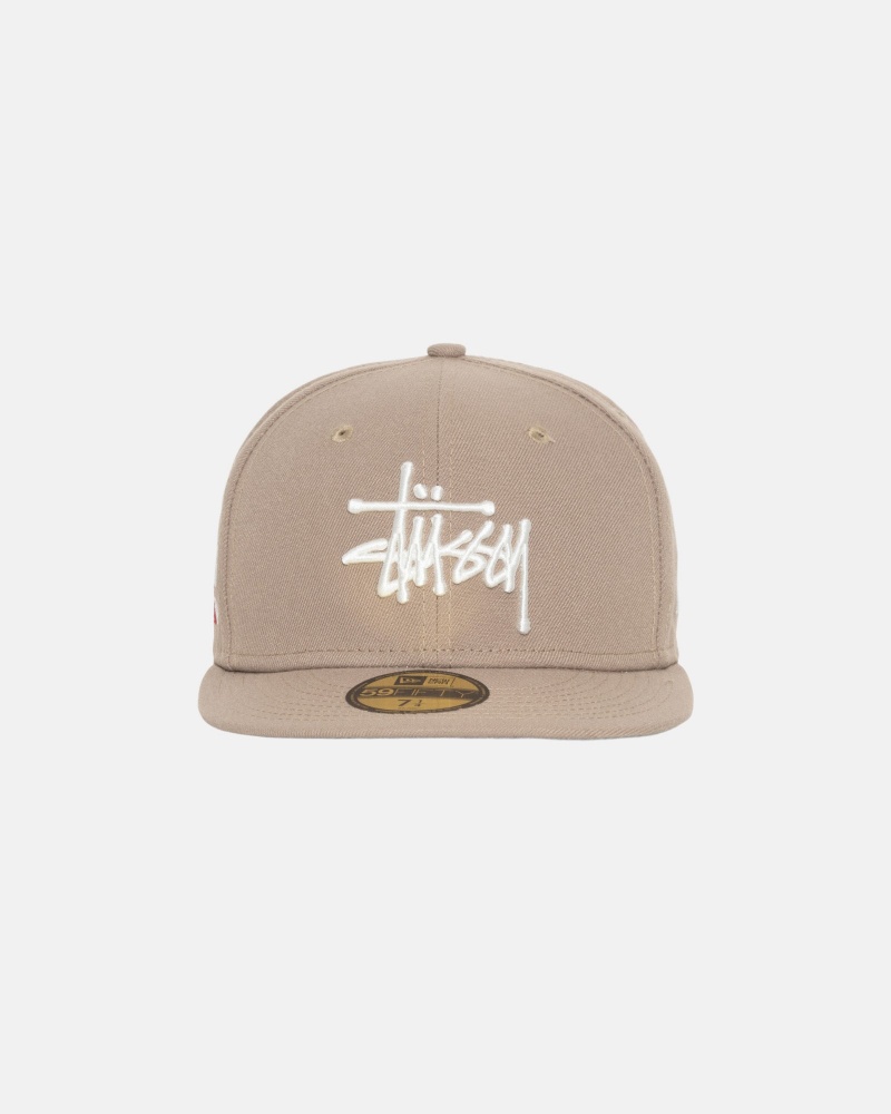 Stüssy New Era 59Fifty Authentic Ball Cap Unisex Khaki | ET20-D8-GA