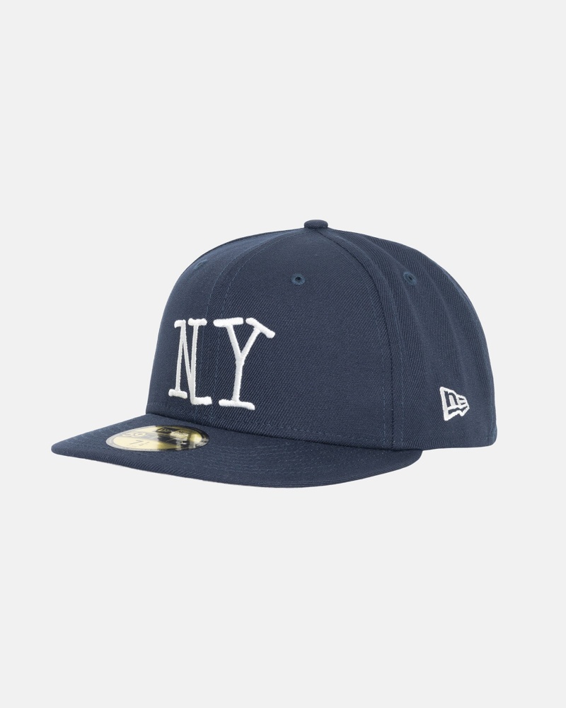 Stüssy New Era 59Fifty Ny Ball Cap Unisex Donkerblauw | NG04-Z2-WI