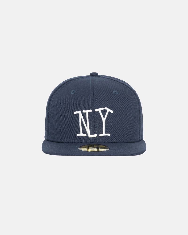 Stüssy New Era 59Fifty Ny Ball Cap Unisex Donkerblauw | NG04-Z2-WI