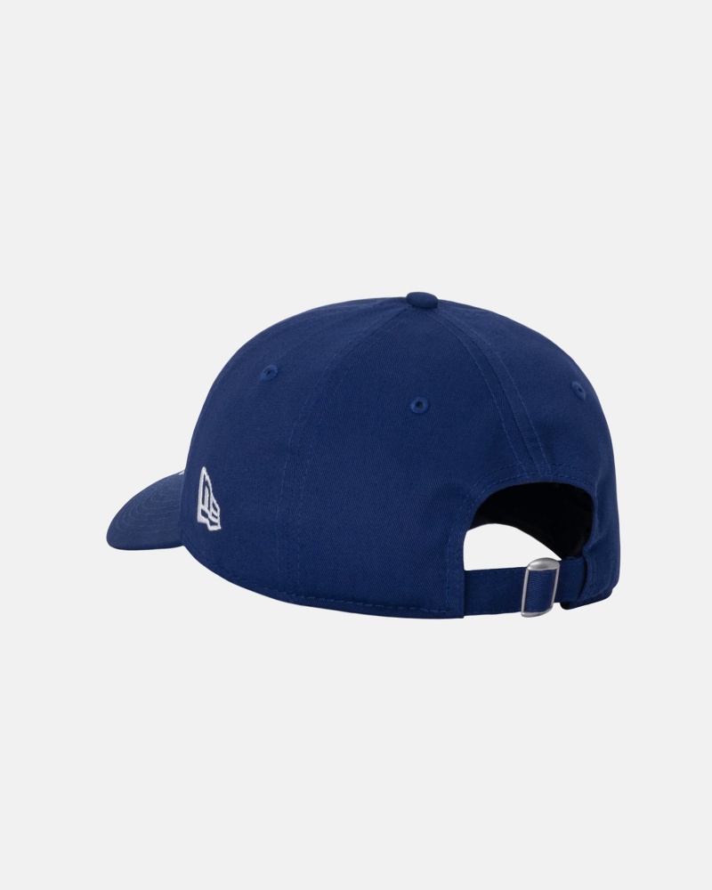 Stüssy New Era 9Twenty Basic Strapback Ball Cap Unisex Donkerkoningsblauw | PC45-K1-RZ