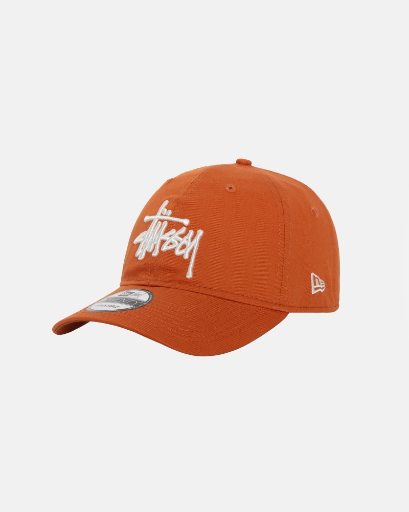 Stüssy New Era 9Twenty Basic Strapback Ball Cap Unisex Oranje | BG87-F7-OR