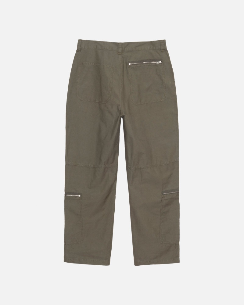 Stüssy Nyco Flight Pant Broek Unisex Olijfgroen | LN91-N3-SC