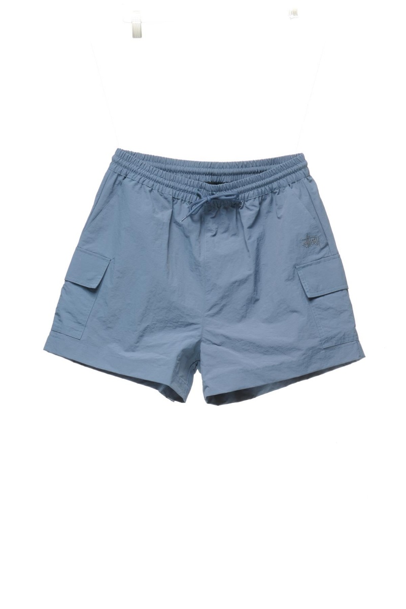 Stüssy Nylon Cargo Kort Shorts & Pants Dames Blauw | PT72-I3-HH