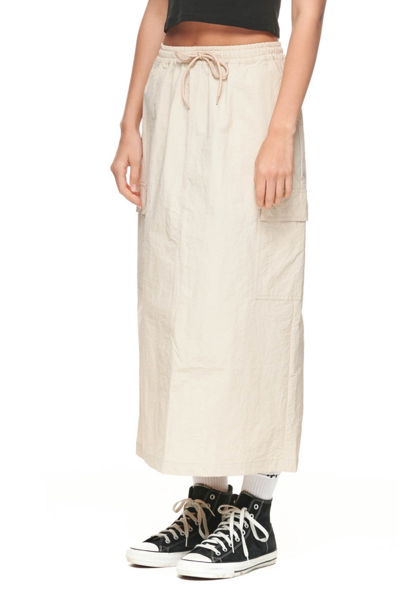 Stüssy Nylon Cargo Midi Skirt Shorts & Pants Dames Wit | ZE22-V8-KL