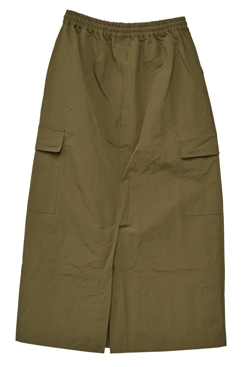 Stüssy Nylon Cargo Midi Skirt Shorts & Pants Dames Groen | QO60-E6-IZ