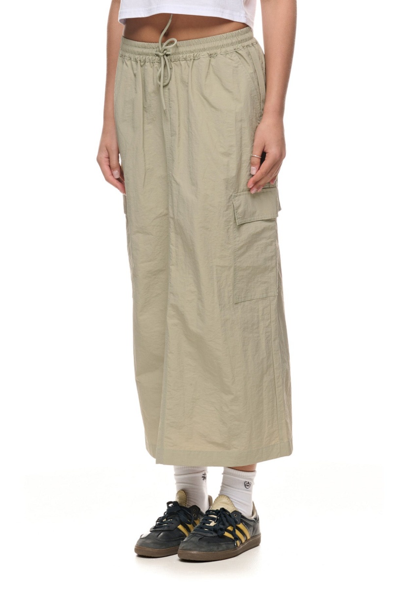 Stüssy Nylon Cargo Midi Skirt Shorts & Pants Dames Lichtgroen | VT30-X1-QR