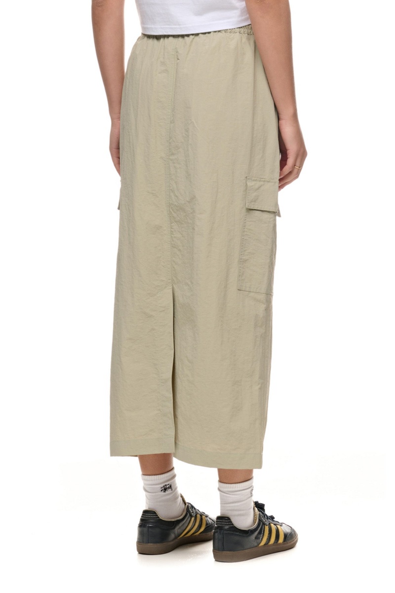 Stüssy Nylon Cargo Midi Skirt Shorts & Pants Dames Lichtgroen | VT30-X1-QR