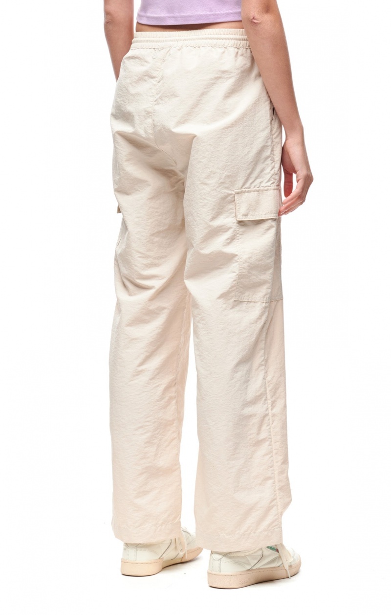 Stüssy Nylon Cargo Pant Shorts & Pants Dames Oatmeal | PQ90-J5-GY