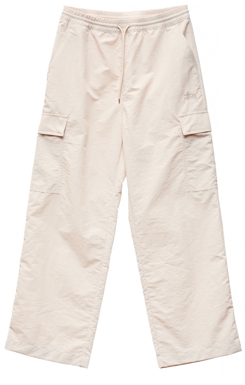 Stüssy Nylon Cargo Pant Shorts & Pants Dames Oatmeal | PQ90-J5-GY