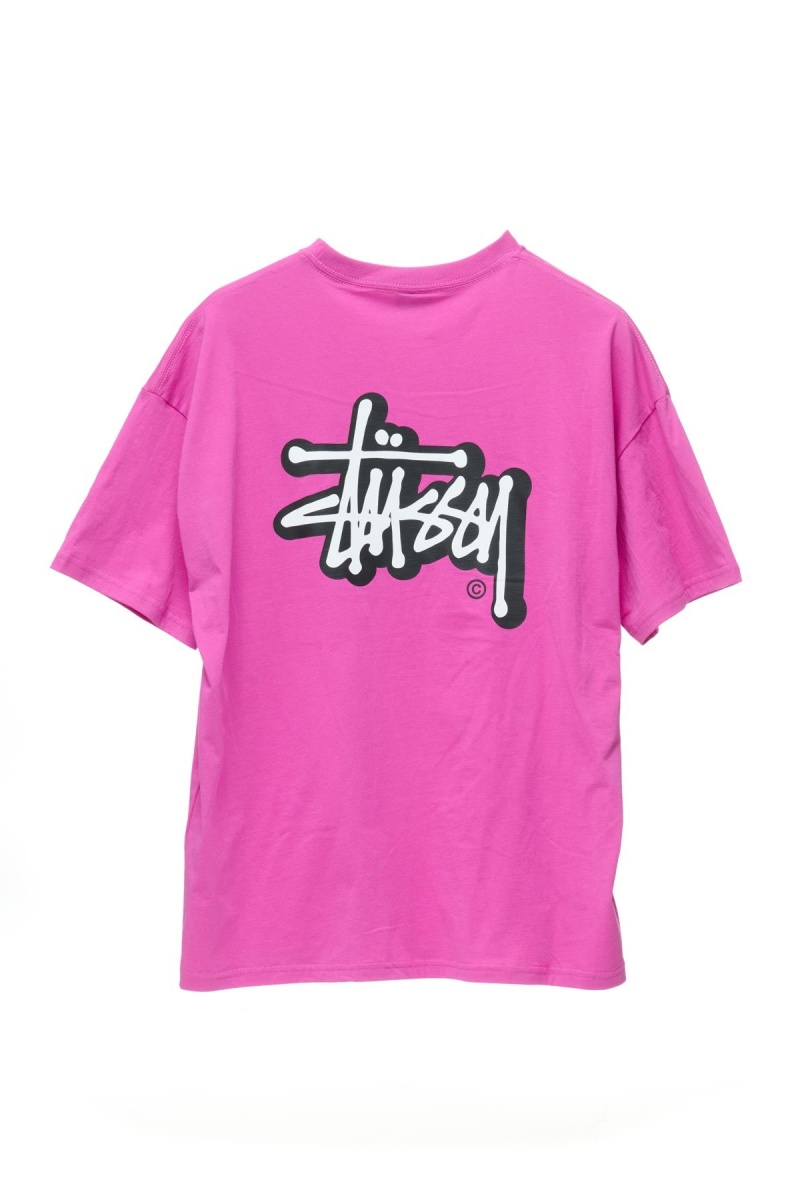 Stüssy Offset Graffiti Relaxed Tee Tees Dames Berry | GA39-S8-ES