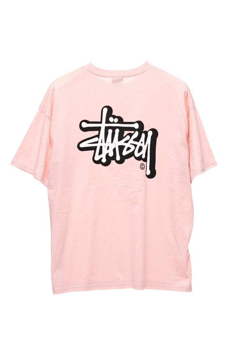 Stüssy Offset Graffiti Relaxed Tee Tees Dames Roze | KN68-C5-JY