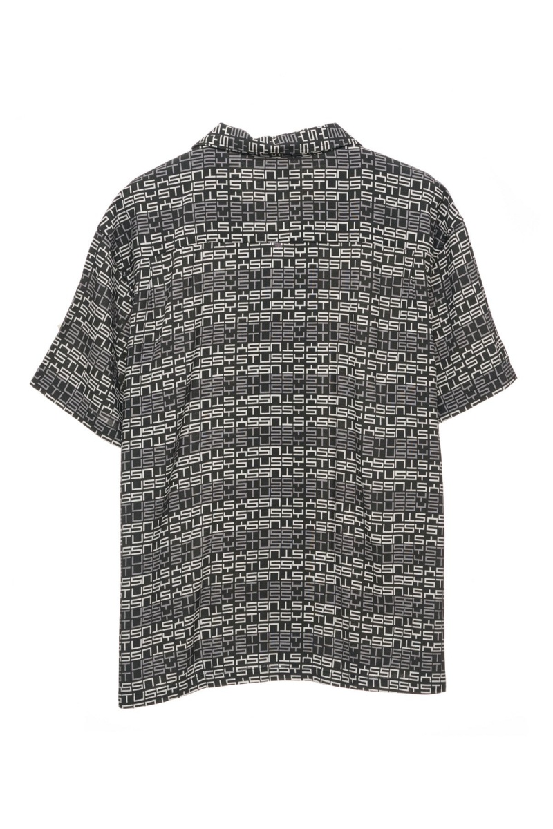 Stüssy Repeat Ss Shirt Overhemd Heren Zwart | ON45-L6-GT