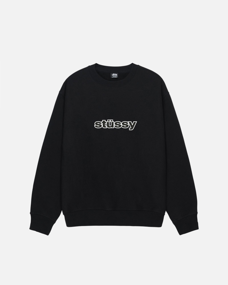 Stüssy SS-Link Crew Long Sleeve Sweatshirt Unisex Zwart | ZC29-D9-XC