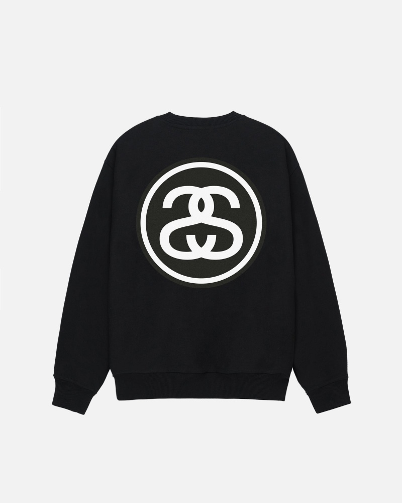 Stüssy SS-Link Crew Long Sleeve Sweatshirt Unisex Zwart | ZC29-D9-XC