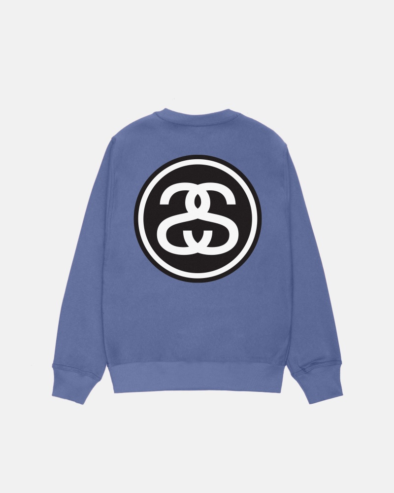 Stüssy SS-Link Crew Long Sleeve Sweatshirt Unisex Storm | YF97-P2-MP