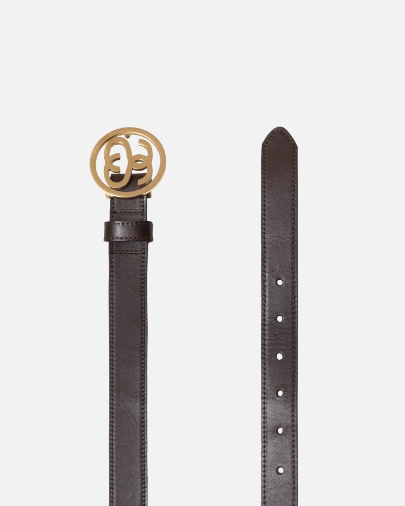 Stüssy SS-Link Gesp Belt Riem Unisex Bruin | QP79-F9-RJ