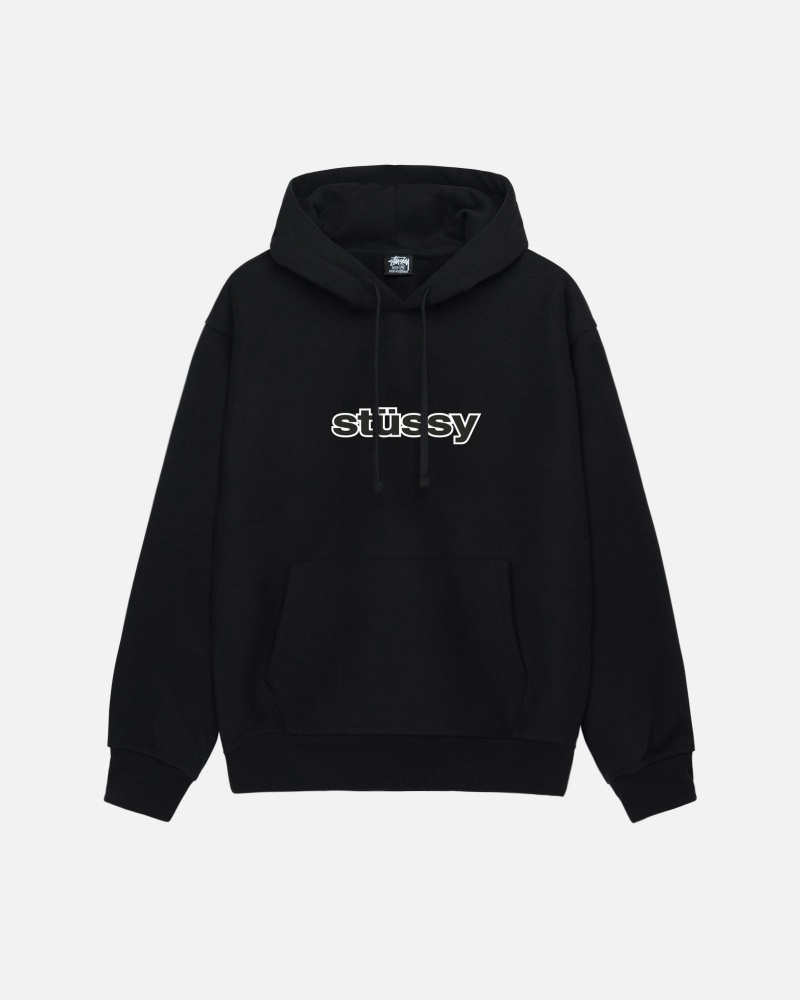 Stüssy SS-Link Hoodie Long Sleeve Sweatshirt Unisex Zwart | QN89-Q8-YP