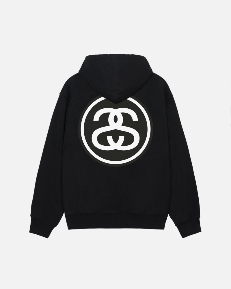 Stüssy SS-Link Hoodie Long Sleeve Sweatshirt Unisex Zwart | QN89-Q8-YP