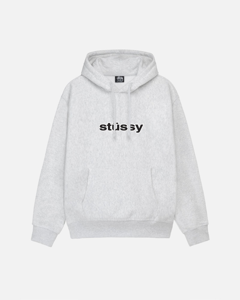 Stüssy SS-Link Hoodie Long Sleeve Sweatshirt Unisex Ash Heather | KP63-B4-HX