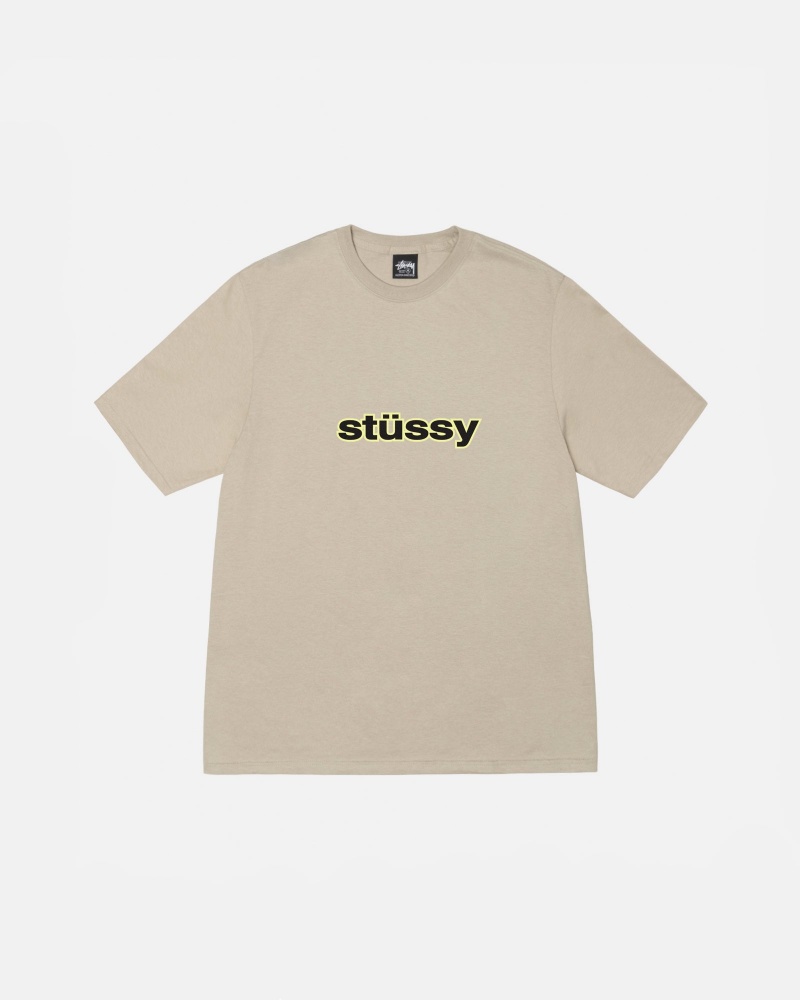 Stüssy SS-Link Tee Short Sleeve T-Shirt Unisex Khaki | WC39-S7-MI