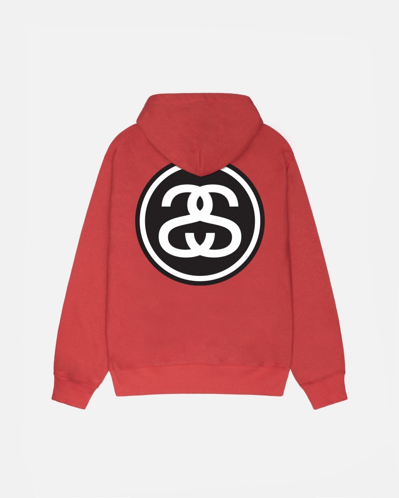 Stüssy SS-Link Zip Hoodie Long Sleeve Sweatshirt Unisex Pepper | IN76-S0-WK