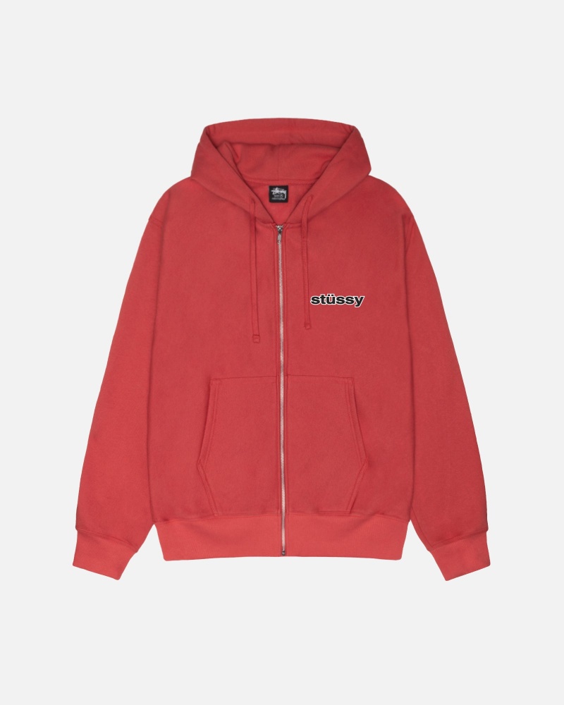 Stüssy SS-Link Zip Hoodie Long Sleeve Sweatshirt Unisex Pepper | IN76-S0-WK