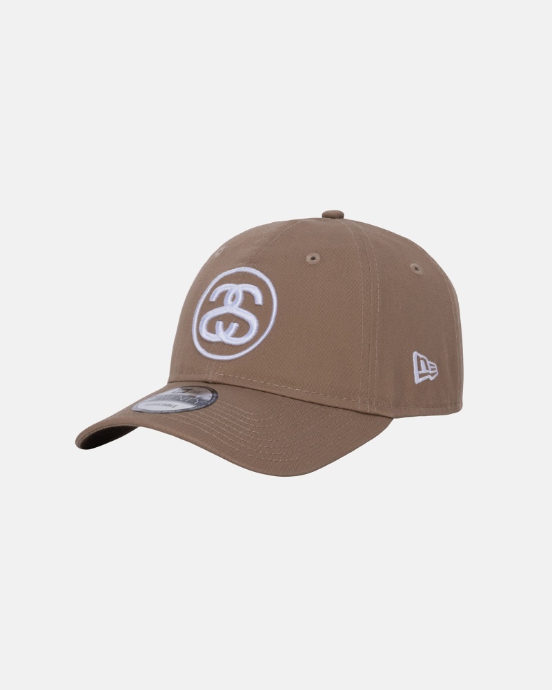 Stüssy SS Link 9Twenty Cap Ball Cap Unisex Khaki | XJ61-K6-XL