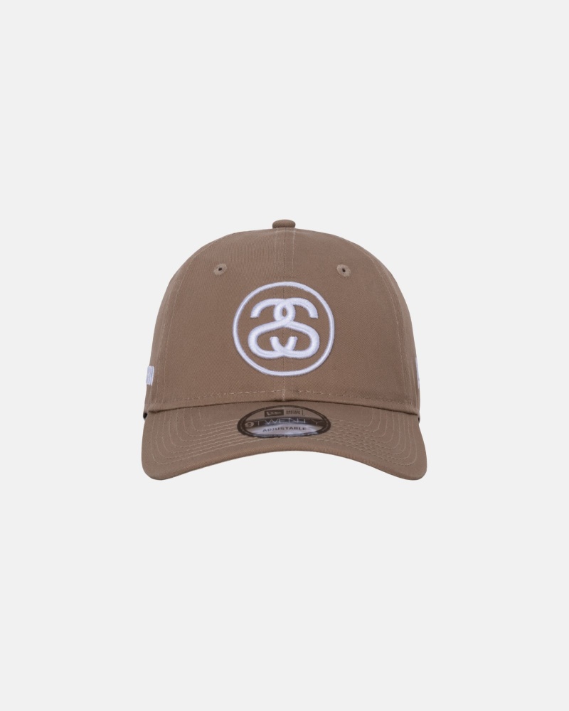 Stüssy SS Link 9Twenty Cap Ball Cap Unisex Khaki | XJ61-K6-XL