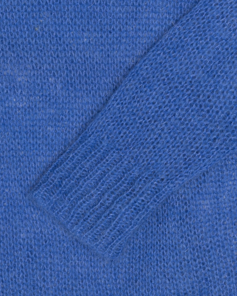 Stüssy S Loose Knit Trui Long Sleeve Sweater Unisex Blauw | KZ04-H5-VC