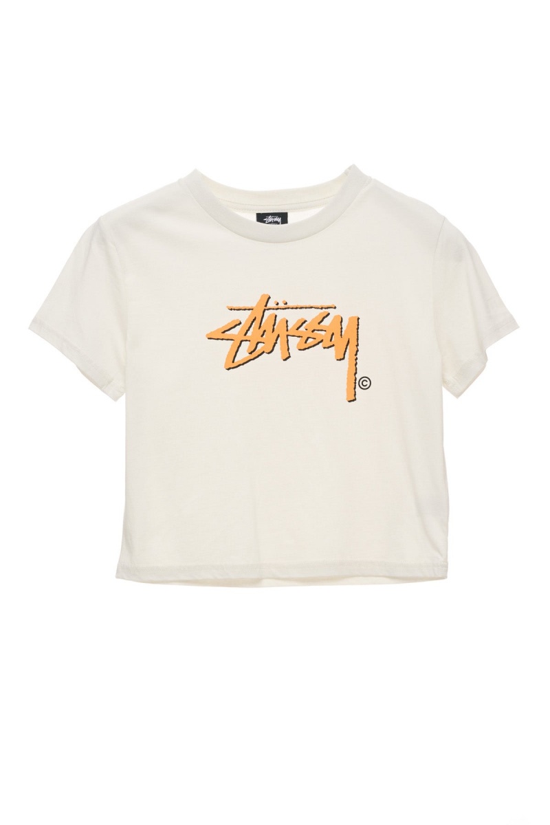 Stüssy Shadow Stock Slim Tee Tees Dames Wit | VM17-L2-QF