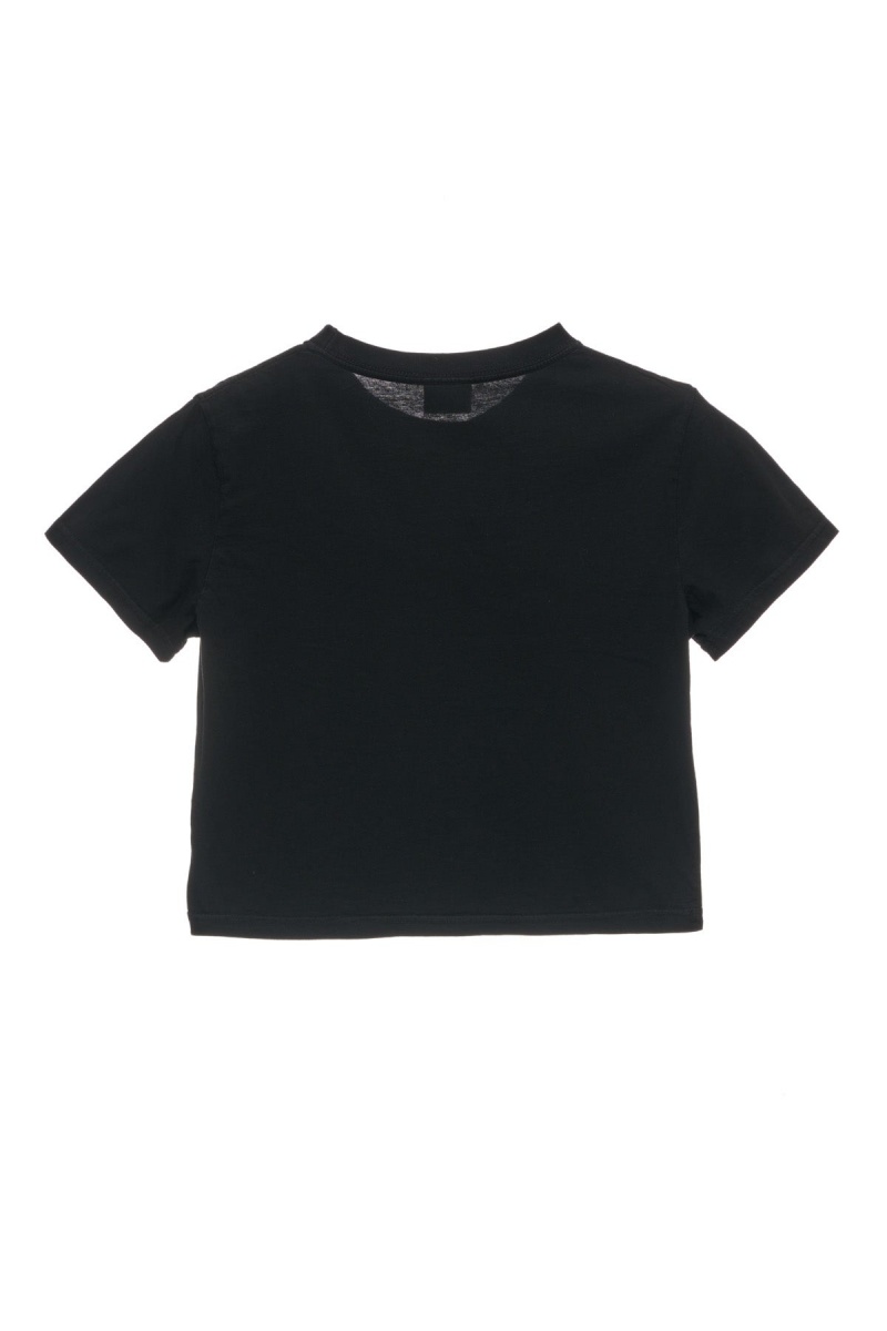 Stüssy Shadow Stock Slim Tee Tees Dames Zwart | FX76-I5-FO