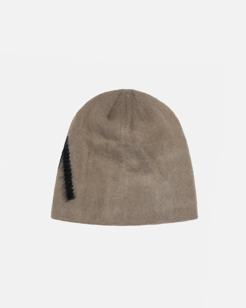 Stüssy Skullcap Brushed Out Stock Muts Unisex Sand | KS35-O5-YI