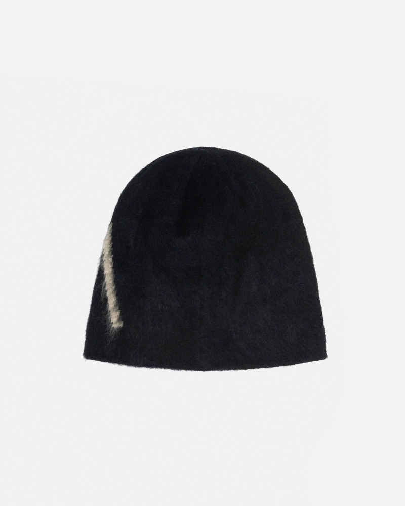 Stüssy Skullcap Brushed Out Stock Muts Unisex Zwart | PL05-W1-AG