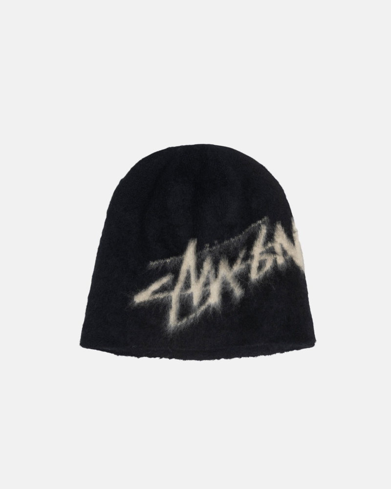 Stüssy Skullcap Brushed Out Stock Muts Unisex Zwart | PL05-W1-AG