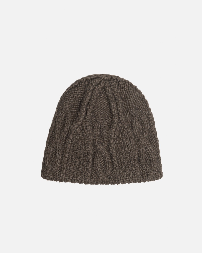 Stüssy Skullcap Cable Knit Muts Unisex Bruin | HZ92-P9-PR