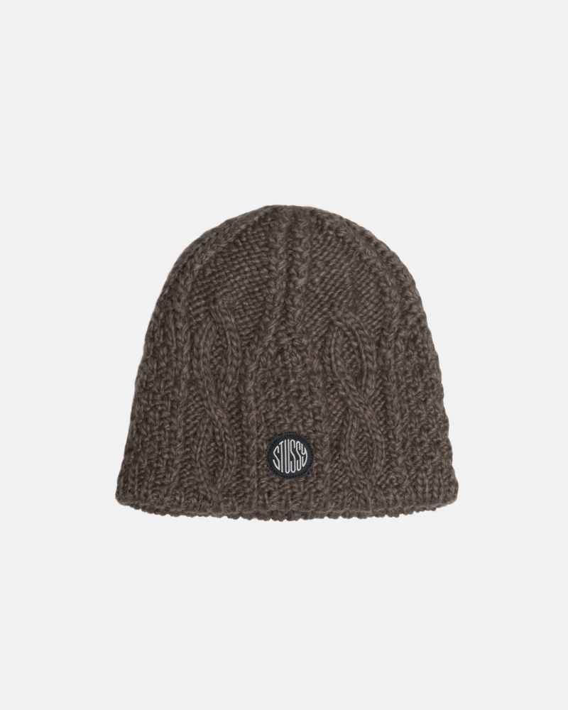 Stüssy Skullcap Cable Knit Muts Unisex Bruin | HZ92-P9-PR