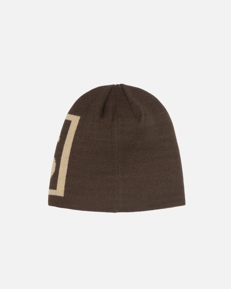 Stüssy Skullcap SS Link Muts Unisex Bruin | AO98-F7-QD