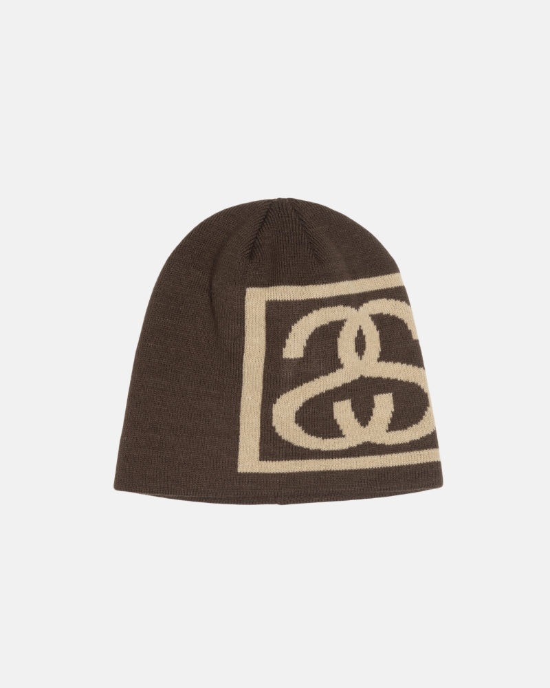 Stüssy Skullcap SS Link Muts Unisex Bruin | AO98-F7-QD