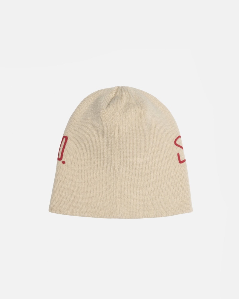 Stüssy Skullcap Workgear Print Muts Unisex Bone | AZ63-X1-IE